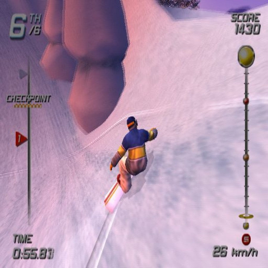 SSX – PlayStation 2 (PS2) video game gameplay, arcade snowboarding.