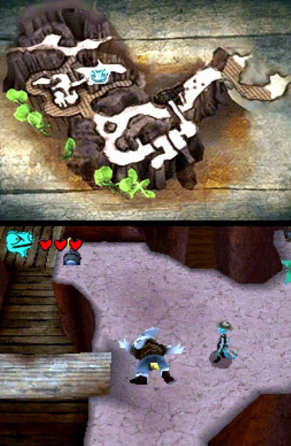 Rango: The Video Game gameplay for Nintendo DS (DS) animated movie-based action adventure video game