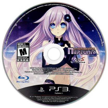 Hyperdimension Neptunia MK2 disc for PlayStation 3 (PS3) video game
