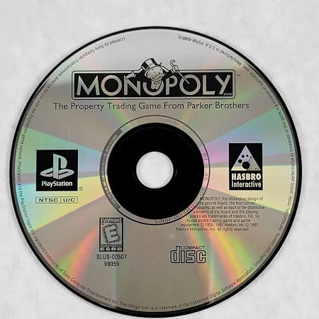 Monopoly [Greatest Hits] disc for PlayStation 1 (PS1) video game