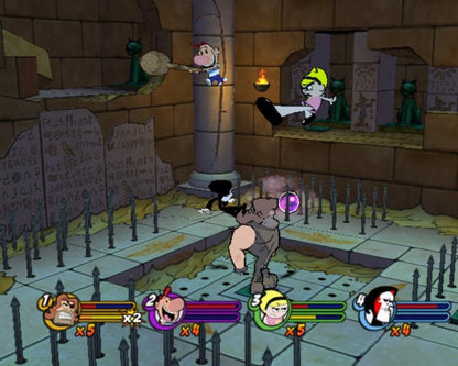 The Grim Adventures of Billy & Mandy gameplay for GameCube (GC) game featuring cartoon-inspired action platformer gameplay based on the classic Cartoon Network series