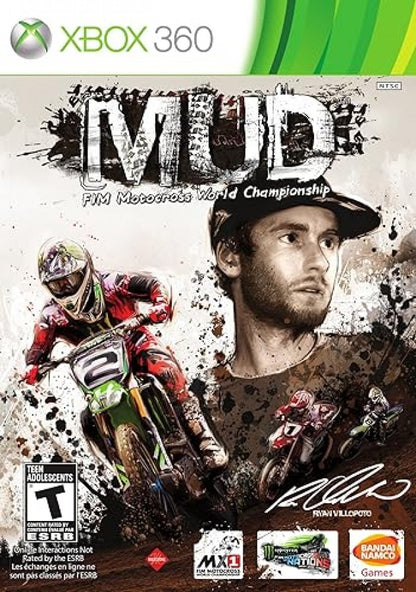 MUD-FIM Motocross World Championship cover art for Xbox 360 (X360) off-road motorcycle racing video game