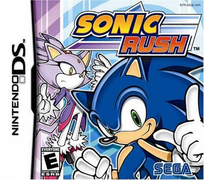 Sonic Rush 2D platformer cover art for Nintendo DS (DS) video game