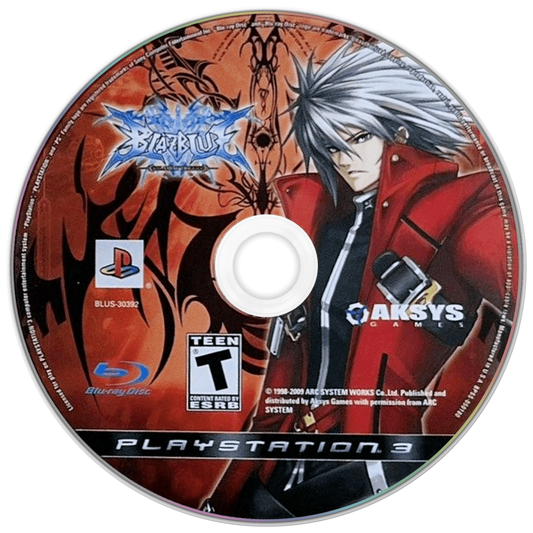 BlazBlue Calamity Trigger PS3 2D anime fighting game with vibrant characters and dynamic combat for PlayStation 3 fans disc