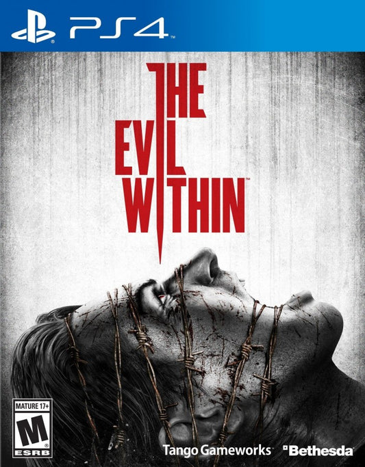 The Evil Within – PlayStation 4 (PS4) video game cover image, survival horror