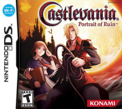 Castlevania: Portrait of Ruin cover art for Nintendo DS (DS) gothic action RPG video game