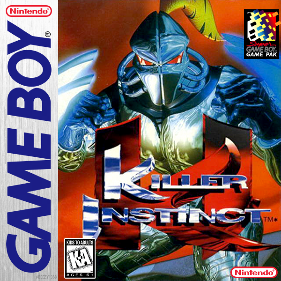 Killer Instinct cover art for Game Boy (GB) video game