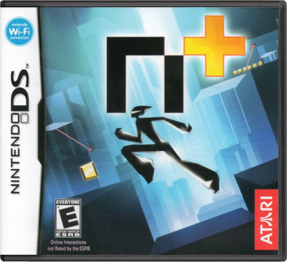 N+ cover art for Nintendo DS (DS) puzzle platforming action video game