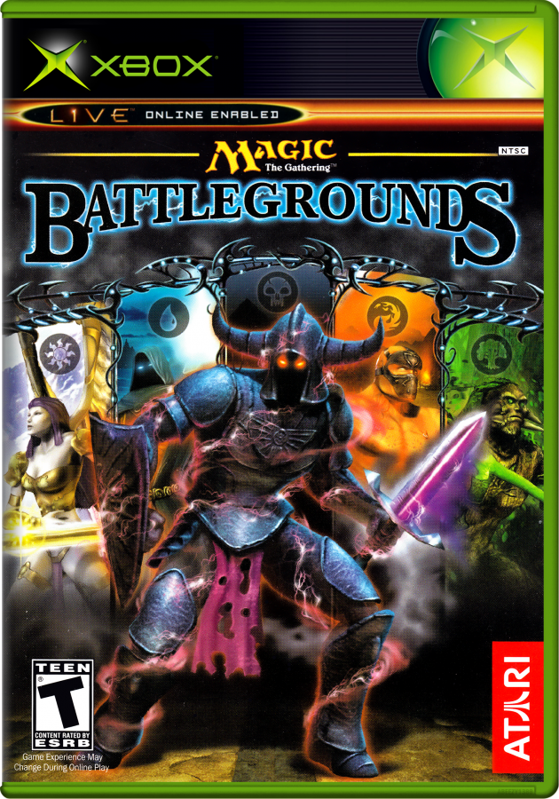 Magic the Gathering: Battlegrounds – Xbox (XBOX) Front Cover Box Art for this Xbox Video Game