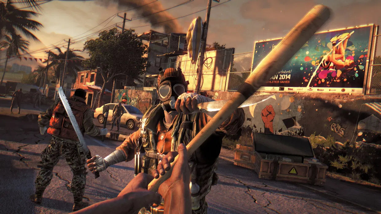 Dying Light – Xbox One (XONE) gameplay for open-world zombie survival action game with parkour combat