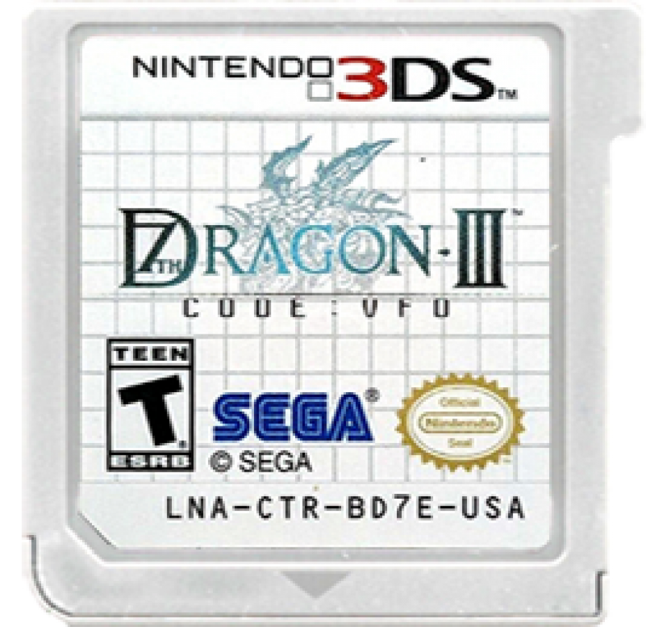 7th Dragon III Code: VFD cartridge for Nintendo 3DS (3DS) role-playing video game
