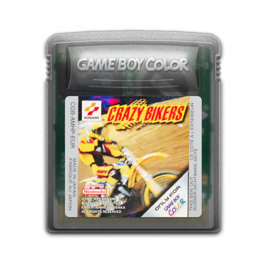 Crazy Bikers cartridge for Game Boy Color GBC video game 