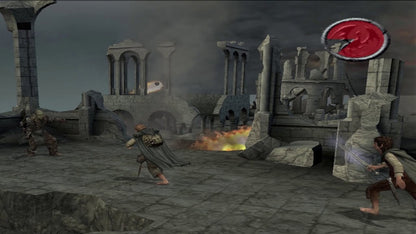 The Lord of the Rings The Return of the King Nintendo GameCube GCN for action adventure video game fans featuring hack and slash combat cooperative multiplayer epic battles inspired by the classic fantasy film heroic quests multiple playable characters cinematic gameplay collectible gaming appeal gameplay