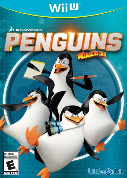 Penguins of Madagascar cover art for Nintendo Wii U (Wii U) adventure video game. 