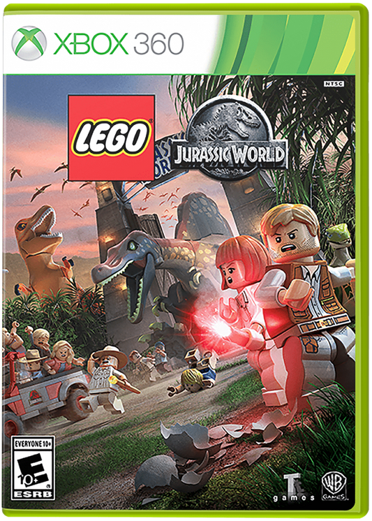 LEGO Jurassic World cover art for Xbox 360 (X360) action-adventure video game