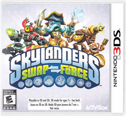 Skylanders: Swap Force cover art for Nintendo 3DS (3DS) action adventure video game