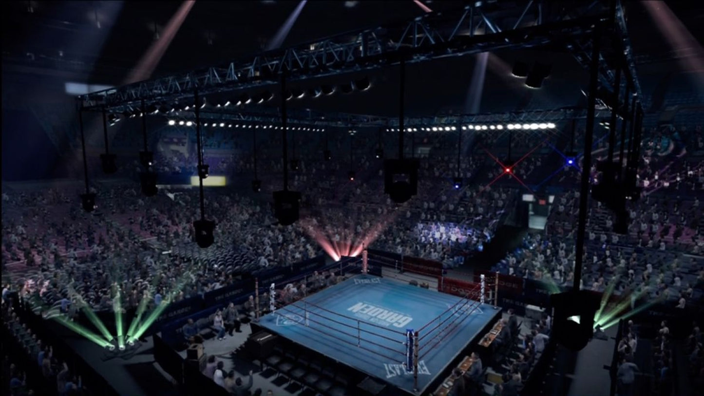 Fight Night Round 3 Platinum Hits Xbox 360 boxing game featuring realistic next-gen graphics ESPN presentation career mode create-a-boxer online multiplayer and intense one-on-one prizefighting action by EA Sports gameplay