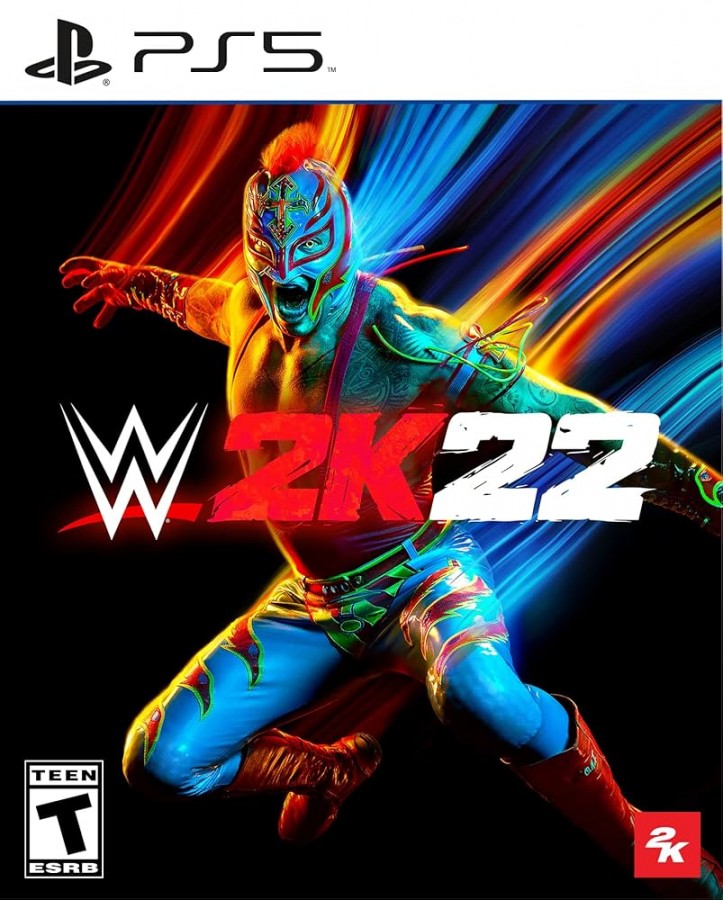 WWE 2K22 cover art for PlayStation 5 (PS5) wrestling sports video game