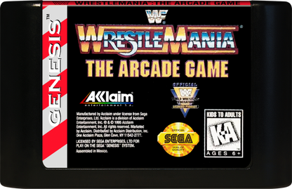 WWF Wrestlemania: The Arcade Game cartridge for Sega Genesis (GEN) video game