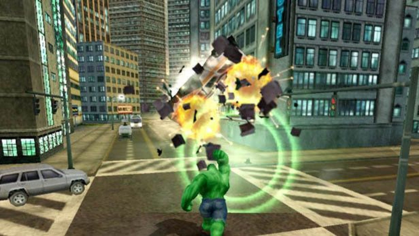 The Incredible Hulk: Ultimate Destruction – PlayStation 2 (PS2) video game gameplay, open-world action superhero game.