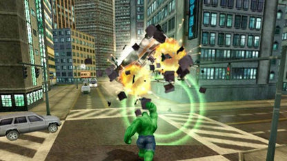 The Incredible Hulk: Ultimate Destruction – PlayStation 2 (PS2) video game gameplay, open-world action superhero game.