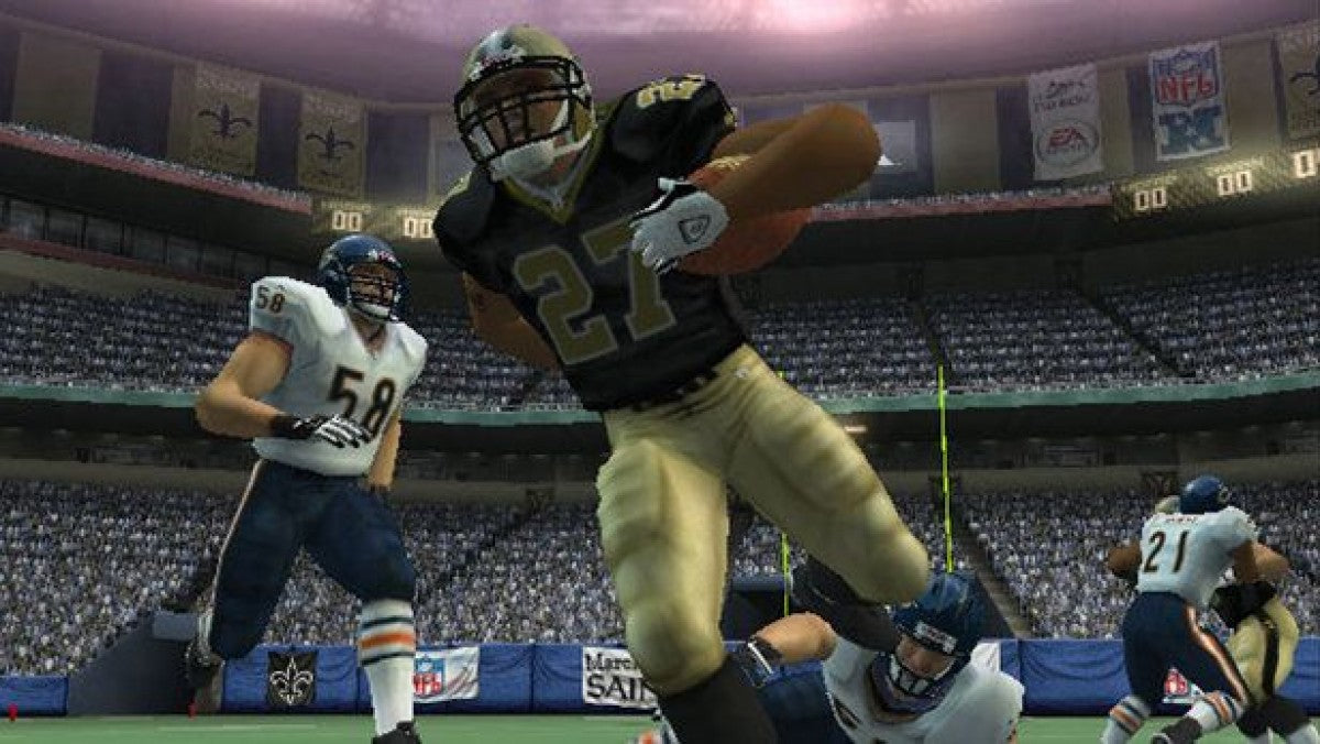 Madden NFL 08 retro PlayStation 2 video game Madden NFL American football sports simulation realistic gameplay franchise mode multiplayer console title PlayStation 2 release gameplay
