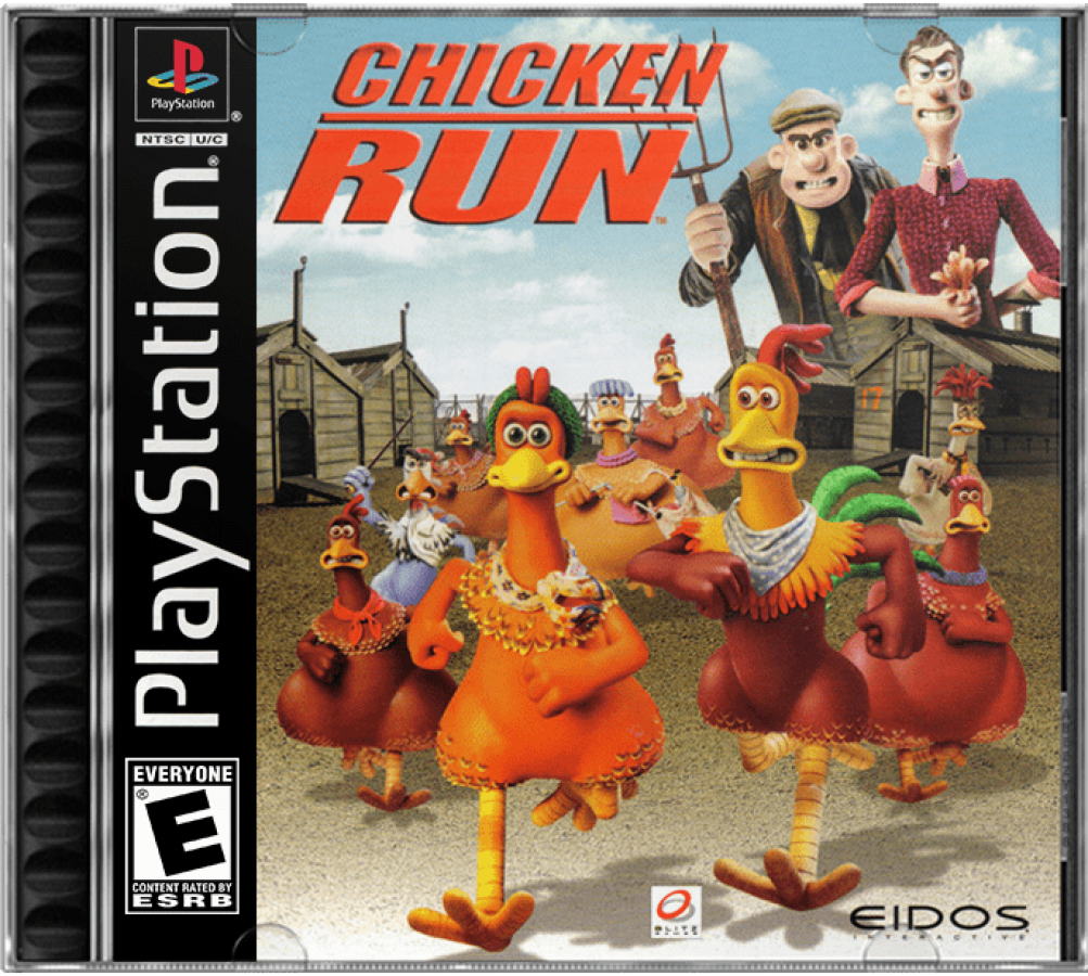 Chicken Run cover art for PlayStation 1 (PS1) retro video game