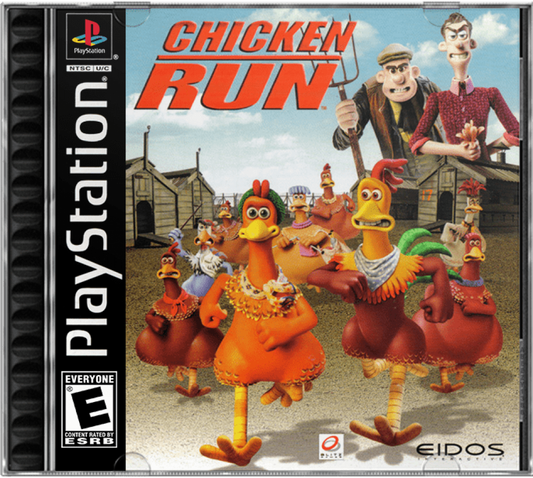 Chicken Run cover art for PlayStation 1 (PS1) retro video game
