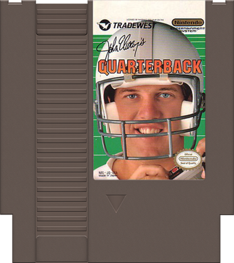John Elway's Quarterback cartridge for Nintendo Entertainment System (NES) retro video game