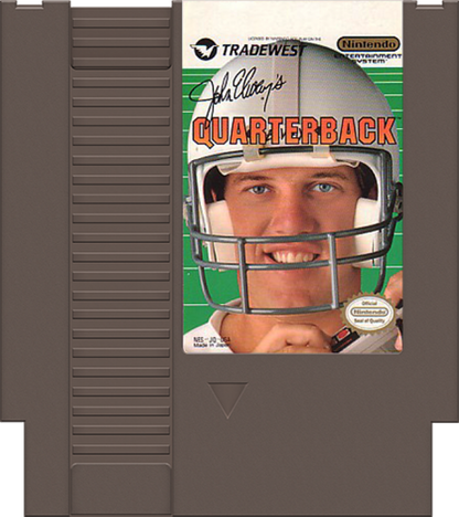 John Elway's Quarterback cartridge for Nintendo Entertainment System (NES) retro video game