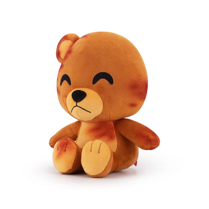 Teddy Call of Duty plush inspired design featuring collectible gaming character plush aesthetic soft stuffed toy mystery box zombie mode companion spooky military horror theme nostalgic gaming merchandise presentation