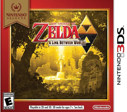The Legend of Zelda: A Link Between Worlds [Nintendo Selects] cover art for Nintendo 3DS (3DS) action adventure video game
