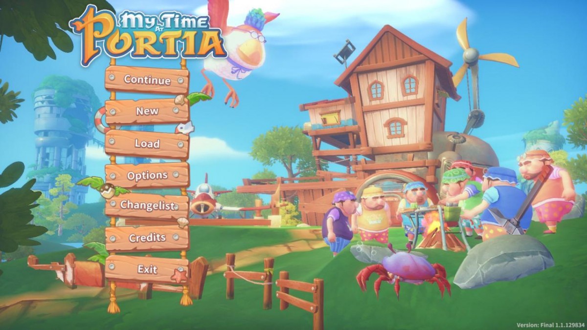 My Time at Portia titlepage for Nintendo Switch NS video game