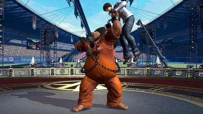 The King of Fighters XIV Steelbook Edition PS4 fighting game featuring team based combat robust roster of classic SNK characters dynamic 3D arenas online multiplayer modes and premium steelbook collectible packaging for Sony PlayStation 4 fans gameplay