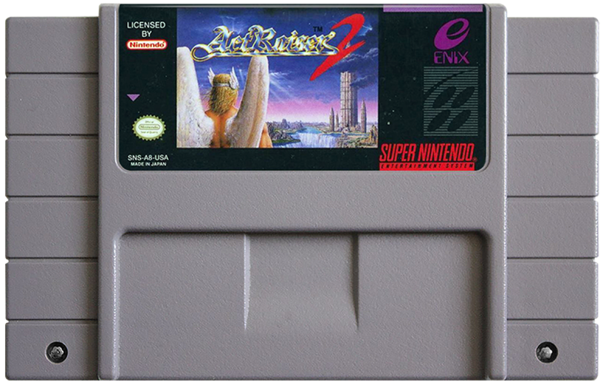 Act Raiser 2 cartridge for Super Nintendo Entertainment System SNES retro video game