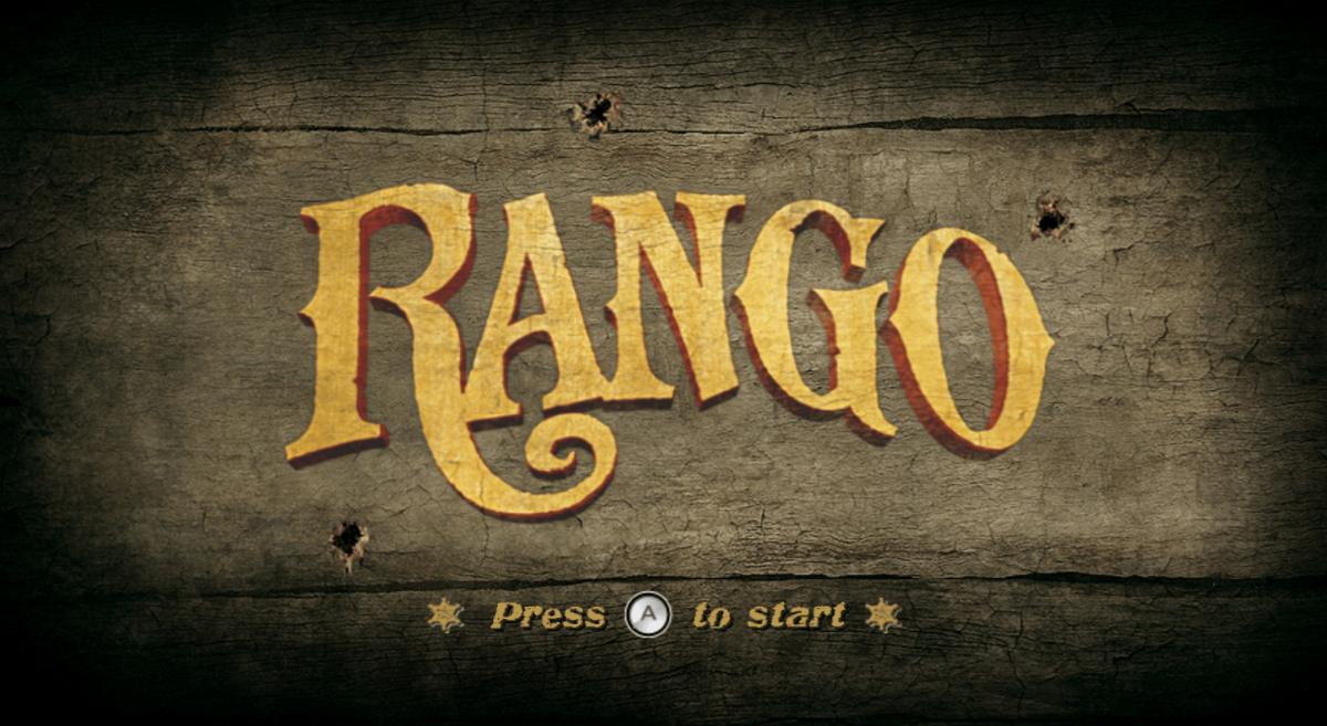 Rango: The Video Game – Nintendo Wii (Wii) action-adventure platformer family video game title screen