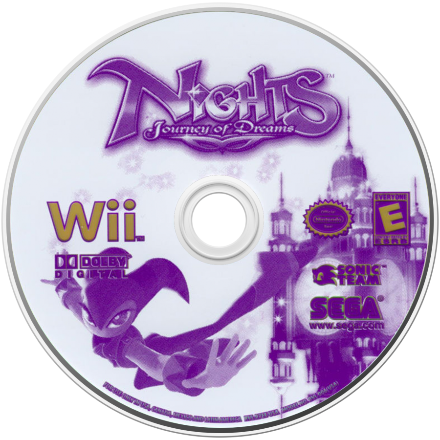 NiGHTS: Journey of Dreams – Nintendo Wii (Wii) fantasy flight action-adventure video game disc