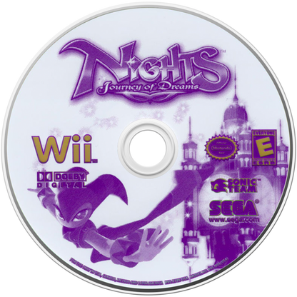 NiGHTS: Journey of Dreams – Nintendo Wii (Wii) fantasy flight action-adventure video game disc