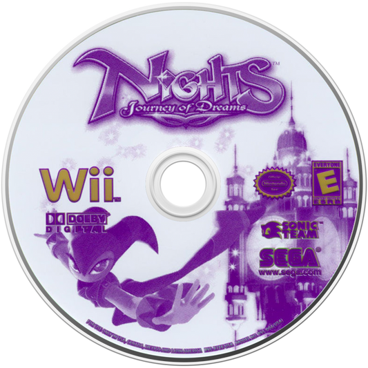 NiGHTS: Journey of Dreams – Nintendo Wii (Wii) fantasy flight action-adventure video game disc