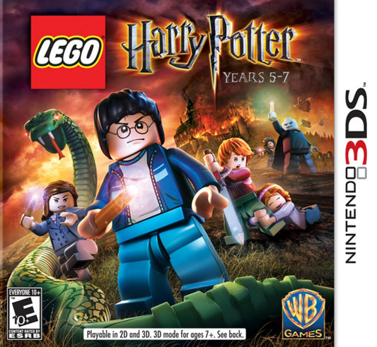 LEGO Harry Potter Years 5-7 for Nintendo 3DS action adventure game featuring Hogwarts spells puzzles and characters from the final Harry Potter films LEGO style gameplay cover