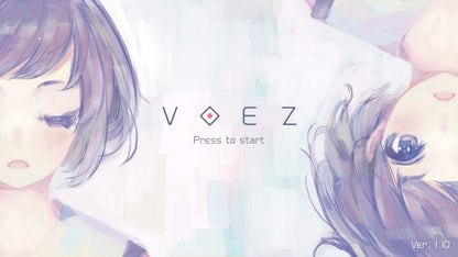 Voez title screen for the Nintendo Switch (NS) video game