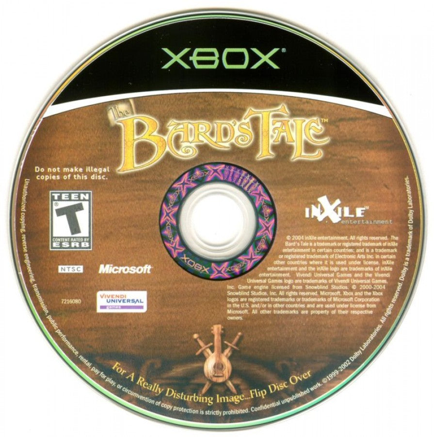 The Bards Tale retro Xbox video game The Bards Tale fantasy action role playing adventure humorous storytelling dungeon exploration hack and slash RPG console title Xbox release disc
