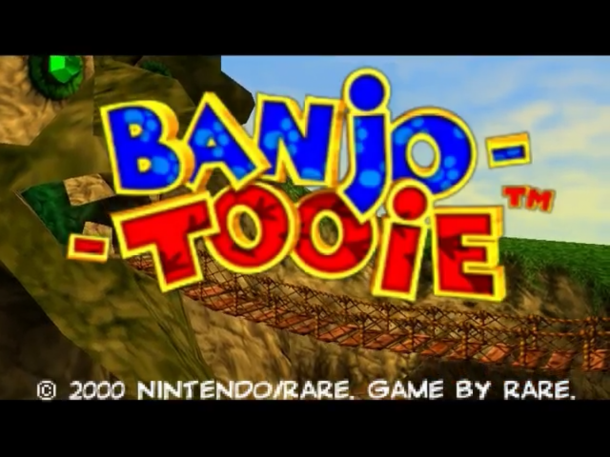 Banjo Tooie title screen for Nintendo 64 (N64) video game