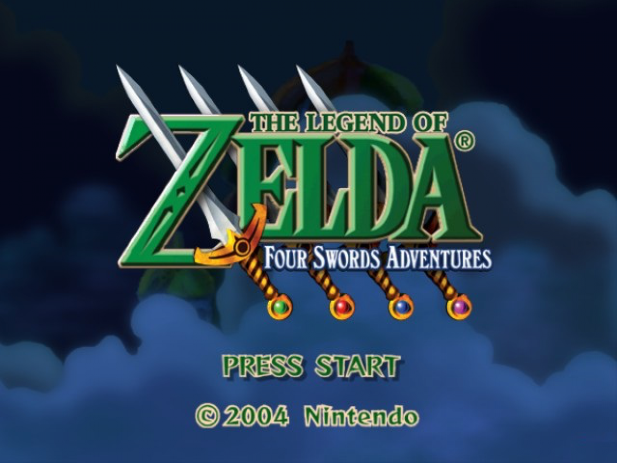 The Legend of Zelda Four Swords Adventures Player's Choice Nintendo GameCube GCN for retro video game enthusiasts featuring cooperative action adventure gameplay multiplayer dungeon exploration classic Zelda puzzles Link teamwork iconic fantasy quests and collectible gaming appeal gameplay