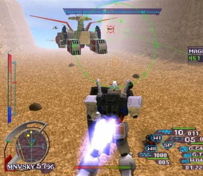 Retro Mobile Suit Gundam Journey to Jaburo PS2 inspired design featuring classic anime mech combat aesthetic vintage PlayStation 2 Earth Federation military campaign mobile suit battles ground warfare sci fi action cinematic Gundam storytelling nostalgic gameplay presentation- gameplay