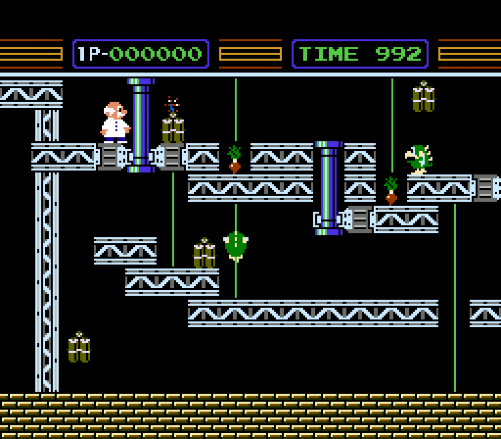 Gyromite 5 Screw Nintendo Entertainment System NES for action puzzle video game fans featuring Professor Hector and R.O.B. robot compatibility platforming gameplay color coded pillar puzzles classic Nintendo entertainment early NES release 5 screw cartridge collectible retro gaming appeal gameplay