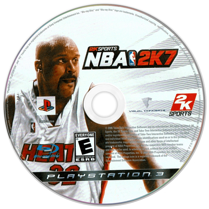 NBA 2K7 disc for PlayStation 3 (PS3) video game