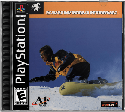 Snowboarding cover art for PlayStation 1 (PS1) snowboarding sports video game