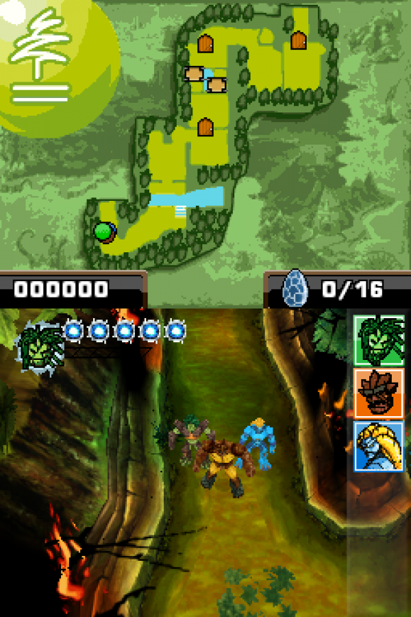 Gormiti: The Lords of Nature gameplay for Nintendo DS (DS) fantasy action adventure video game