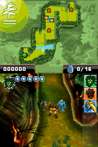 Gormiti: The Lords of Nature gameplay for Nintendo DS (DS) fantasy action adventure video game